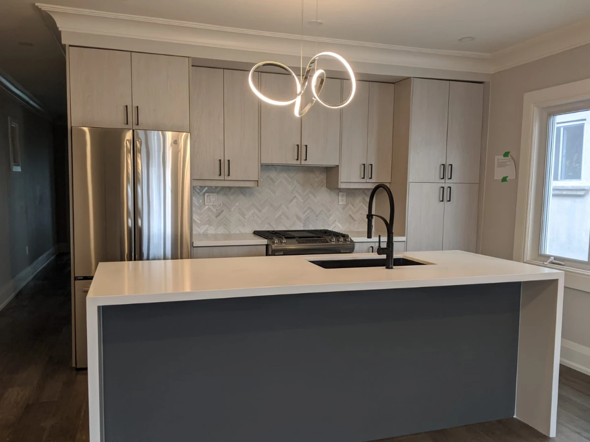 Kitchen, Fireplace & Basement Bathroom Renovation1