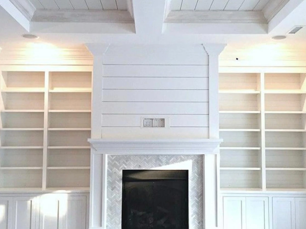 Kitchen, fireplace and living room Renovation1