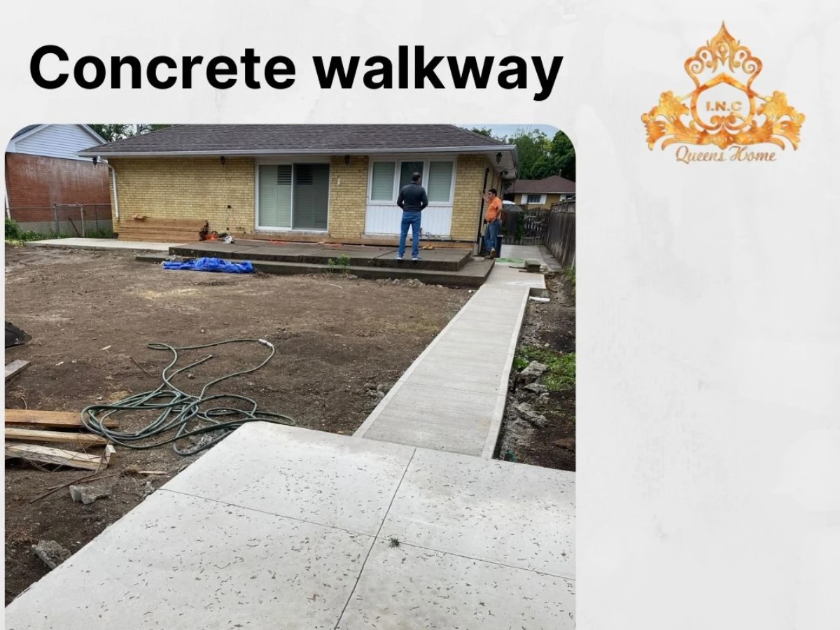 New concrete walkways 4
